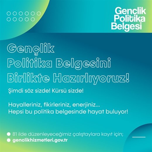 GENÇLİK POLİTİKA BELGESİ VİZYON ÇALIŞTAYI TEKİRDAĞ'DA!