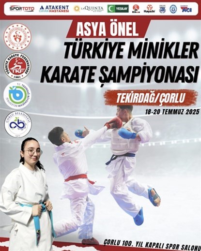 HAYDİ KARATE SEVERLER! " ASYA ÖNEL TÜRKİYE MİNİKLER KARATE ŞAMPİYONASI'' İÇİN  GERİ SAYIM BAŞLADI.
