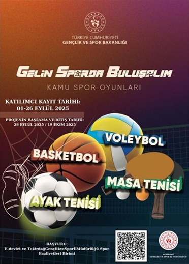 GELİN SPORDA BULUŞALIM KAMU SPOR OYUNLARI  BAŞLIYOR!